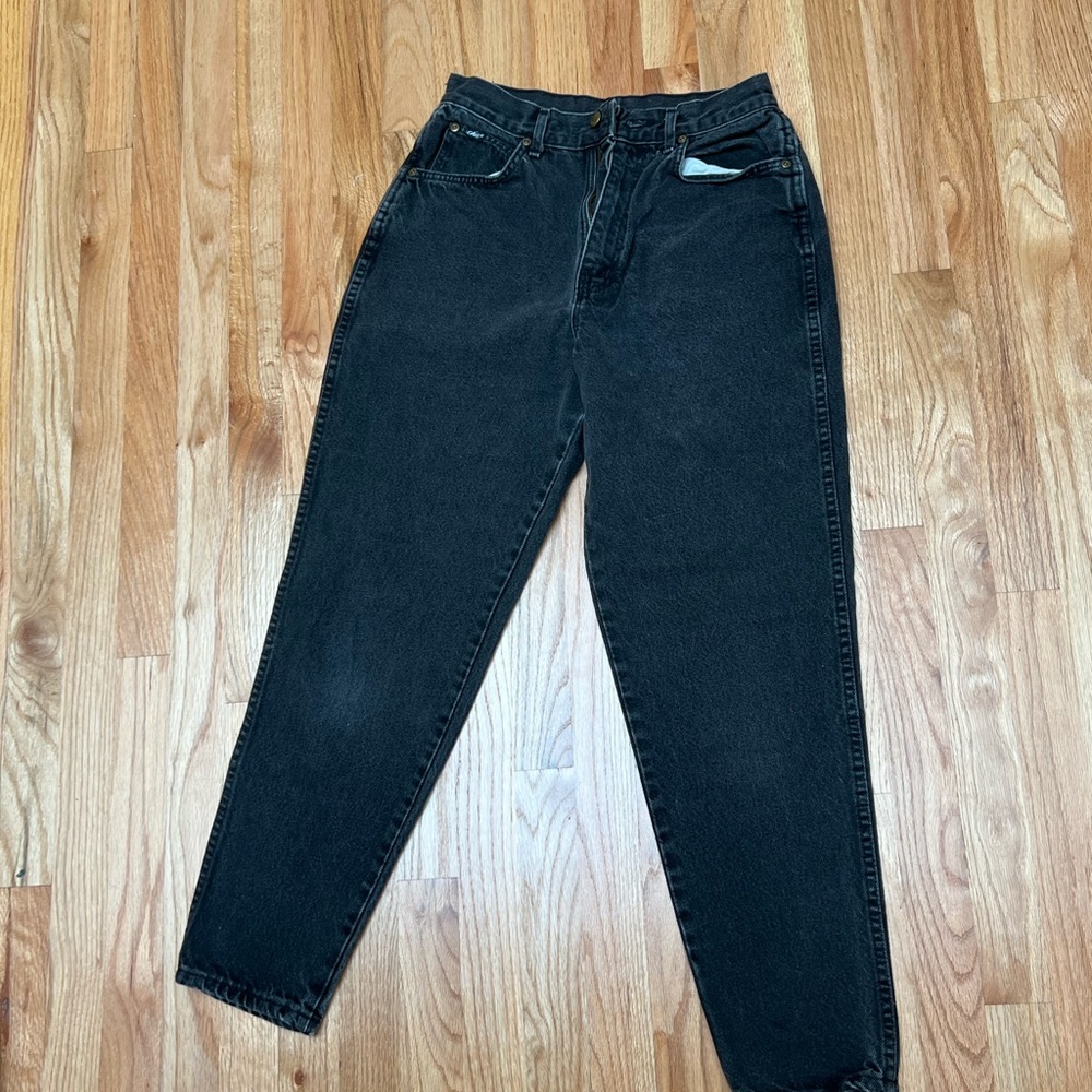Vintage black Chic High waisted mom Jeans